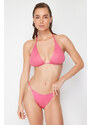 Trendyol Fuchsia Triangle Bikini Top