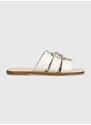 Kožené pantofle Liu Jo SABA8 dámské, bílá barva, SA4119P010201111