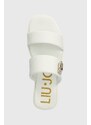 Kožené pantofle Liu Jo IMAN1 dámské, bílá barva, SA4113P006201111