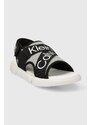 Dětské sandály Calvin Klein Jeans šedá barva
