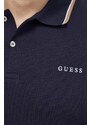 Polo tričko Guess LYLE tmavomodrá barva, s potiskem, M4GP60 K7O64