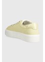 Tenisky Tommy Jeans TJW FOXING FLATFORM SNEAKER dámské, žlutá barva, EN0EN02480