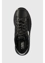 Kožené sneakers boty Karl Lagerfeld KAPRI KUSHION černá barva, KL62630N