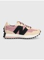 Sneakers boty New Balance WS327WE růžová barva, WS327WE