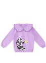 Denokids Zebra Baby Girl Lilac Sweatshirt