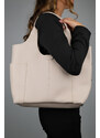 LuviShoes Amaya Cream Women's Shoulder Bag