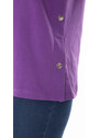 Şans Women's Plus Size Lilac Side Snaps Buttoned Sweatshirt