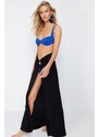 Trendyol Black Maxi Knitted Cut Out/Window Pareo