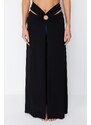 Trendyol Black Maxi Knitted Cut Out/Window Pareo