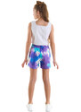 mshb&g Never Mind Girls Crop Top Tie-dye Shorts Set