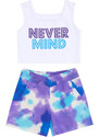 mshb&g Never Mind Girls Crop Top Tie-dye Shorts Set