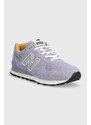 Sneakers boty New Balance 574 fialová barva, U574BGG