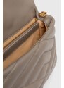 Kožená kabelka Pinko šedá barva, 101585.A1ET
