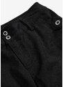 bonprix Business kalhoty Bootcut, s jemnými proužky Černá