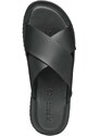 Kožené pantofle Geox U ERICE pánské, černá barva, U36GUB 00043 C9999