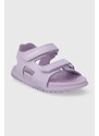 Dětské sandály Geox SANDAL FUSBETTO fialová barva