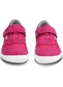 Dětské barefoot tenisky Be Lenka Joy - Dark Pink & White