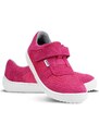 Dětské barefoot tenisky Be Lenka Joy - Dark Pink & White