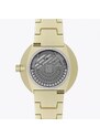 Gravithin Watches Zlaté pánské hodinky Gravithin s koženým páskem ArgoMatic Gold 42MM Automatic