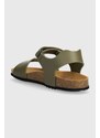 Dětské sandály Geox GHITA zelená barva