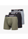 Boxerky Nike Dri-FIT Ultra Comfort Boxer Brief 3-Pack Cool Grey/ Medium Olive/ Black