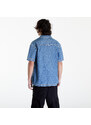 Tommy Hilfiger Pánská košile Tommy Jeans Denim Short Sleeve Overshirt Mid Indigo