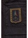 Kalhoty Aeronautica Militare pánské, černá barva, jednoduché