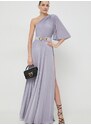 Šaty Elisabetta Franchi fialová barva, maxi, AB53441E2