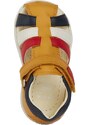 Dětské kožené sandály Geox SANDAL MACCHIA žlutá barva