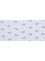 Andrie Spodní prádlo Andrie Vysoké bavlněné kalhotky Andrie z bavlněného ribu PS1710 Bílá s potiskem