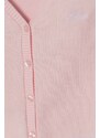 Dětský bavlněný kardigan Guess růžová barva, lehký