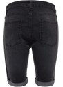 Trendyol Anthracite Skinny Fit Destroyed Shorts & Bermuda