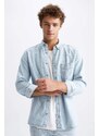 DEFACTO Slim Fit Long Sleeve Shirt