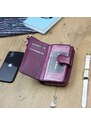 Dámská kožená peněženka fialová - Gregorio Clodien fialová