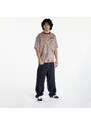 New Era Pinstripe Oversized T-Shirt UNISEX Ash Brown/ Black