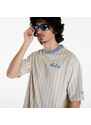 New Era Pinstripe Oversized T-Shirt UNISEX Stone/ Copen Blue