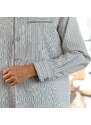 Blancheporte Pruhovaná pyžamová košile, bavlněný popelín šedá 87/96 (M)