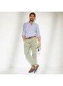 Blancheporte Chino jednobarevné kalhoty khaki světlá 44