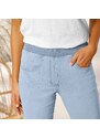 Blancheporte Rovné kalhoty, denim sepraná modrá 38