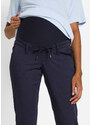 bonprix Těhotenské kalhoty Chino z organické bavlny Modrá