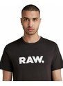 G-Star RAW Tričko 'Holorn' černá / bílá