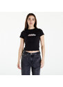 Dámské tričko Calvin Klein Jeans Diffused Box Fitted Short Sleeve Tee Black