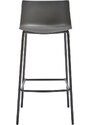 Hoorns Šedá plastová zahradní barová židle Chas 74 cm