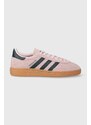 Semišové sneakers boty adidas Originals HANDBALL SPEZIAL růžová barva