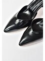 Fox Shoes Women's Black Pointed Toe Ankle-Heeled Shoes