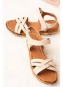 Fox Shoes Beige Women's Sandals