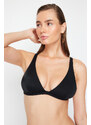 Trendyol Black Triangle Bikini Top