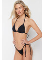 Trendyol Black Triangle Bikini Top