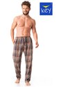 Pyjama pants Key MHT 421 B23 Flannel M-2XL brown