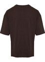 Trendyol Dark Brown Oversize Animal Embroidery Printed 100% Cotton T-Shirt